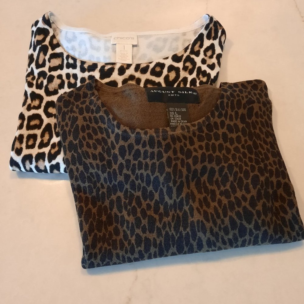 Animal print sweaters! AVAILABLE JUNE 1
